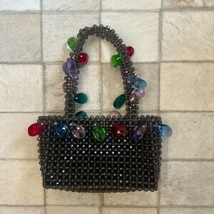 Susan Alexandra beaded holiday handbag